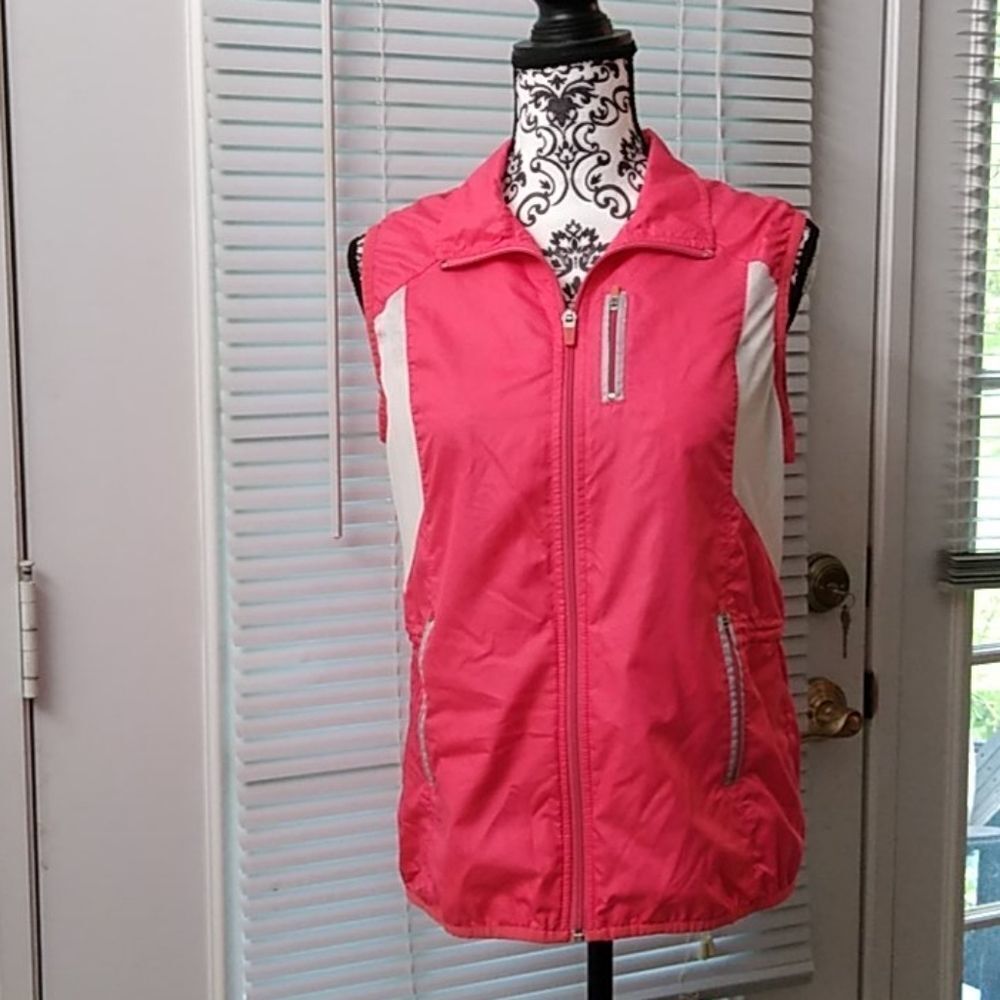 Danskin Now M Coral Sleeveless Jacket